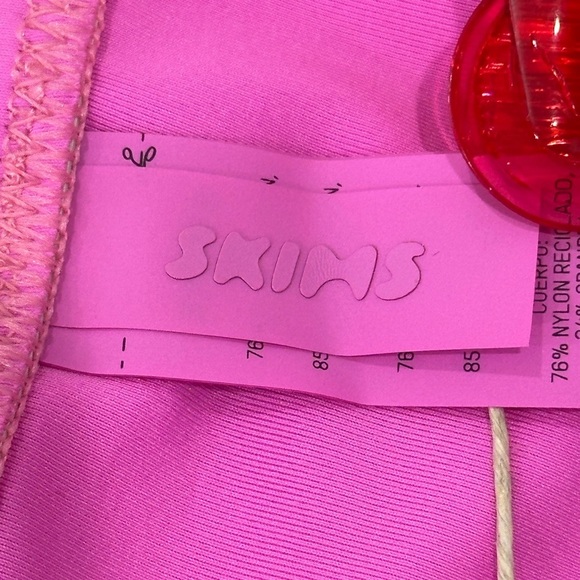 Skims Full Brief Bikini Bottom Recycled Swim High Waisted Orchid Pink Medium NWT - Picture 8 of 11